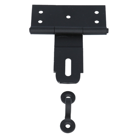 Kistoverval 80x110mm staal zwart