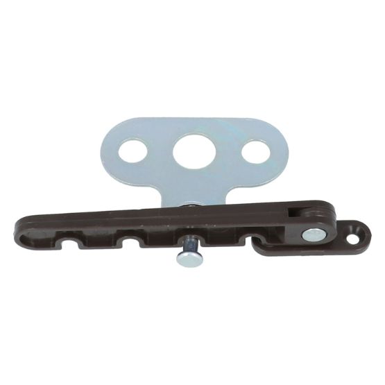 Raamuitzetter kunststof bruin 105 mm met 4 standen