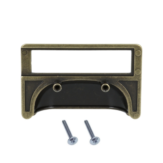 Greep Met Etikethouder 80x50 mm