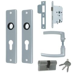 Set binnendeurbeslag Deurkruk op schild PC55