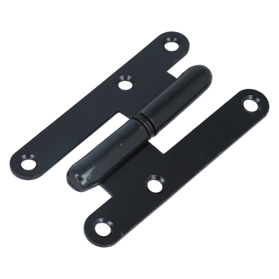 Paumellescharnier 95 x 52 mm links zwart