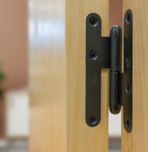 Paumellescharnier 95 x 52 mm links zwart