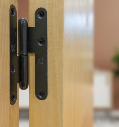 Paumellescharnier 95 x 52 mm rechts zwart