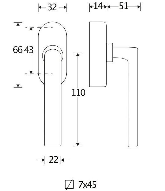 Draaikiepgarnituur Padania/Elegant messing antiek