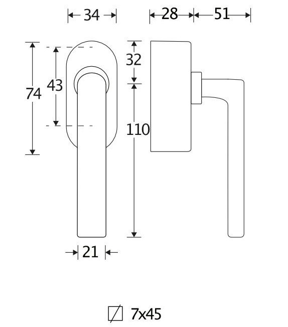 SKG2 Draaikiepgarnituur afsluitbaar Padania/Elegant messing antiek