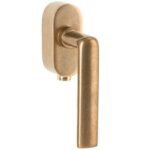 SKG2 Draaikiepgarnituur afsluitbaar Padania/Elegant messing antiek