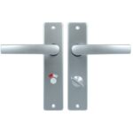 Ami Kortschild WC63/8 Met Deurkruk Blok Aluminium F1