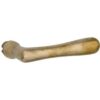 Enkele deurkruk Linea rechts messing antiek