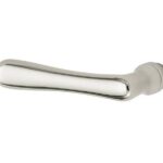 Enkele deurkruk Linea links glans nikkel