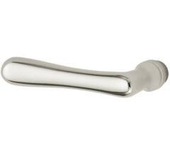 Enkele deurkruk Linea links glans nikkel