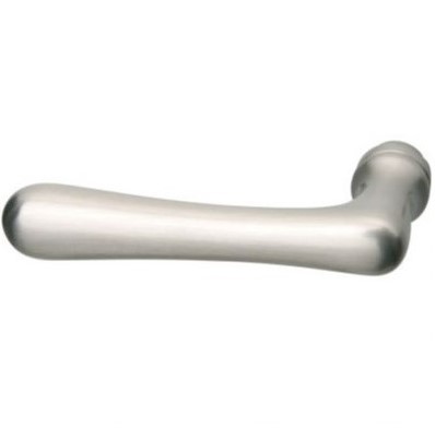 Enkele deurkruk Linea links mat nikkel ongelakt