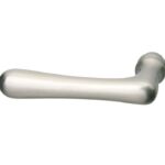 Enkele deurkruk Linea links mat nikkel PVD