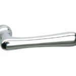 Enkele deurkruk Linea rechts glans chroom