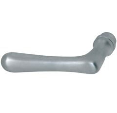 Enkele deurkruk Linea links mat chroom