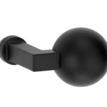 Knop Bauhaus kogel tbv SKG schild mat zwart