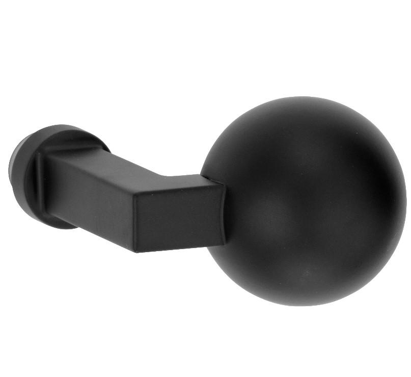 Knop Bauhaus kogel tbv SKG schild mat zwart