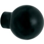 Knop Kogel tbv SKG schild mat zwart