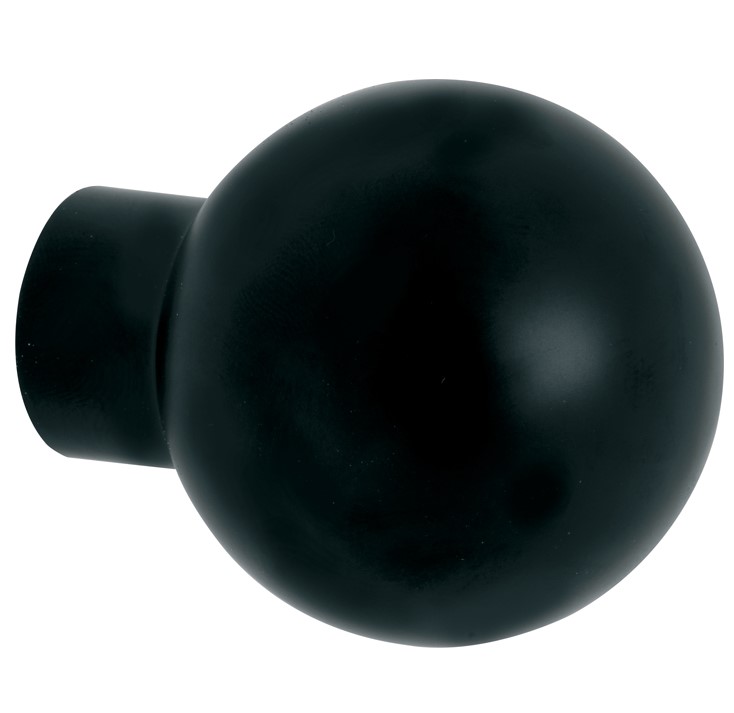 Knop Kogel tbv SKG schild mat zwart