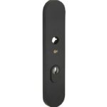 SKG3 ovaal schild PC72 buiten met kerntrekbeveiliging mat zwart