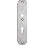 SKG3 ovaal schild PC55 binnen mat nikkel ongelakt