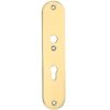 SKG3 ovaal schild PC72 binnen messing ongelakt