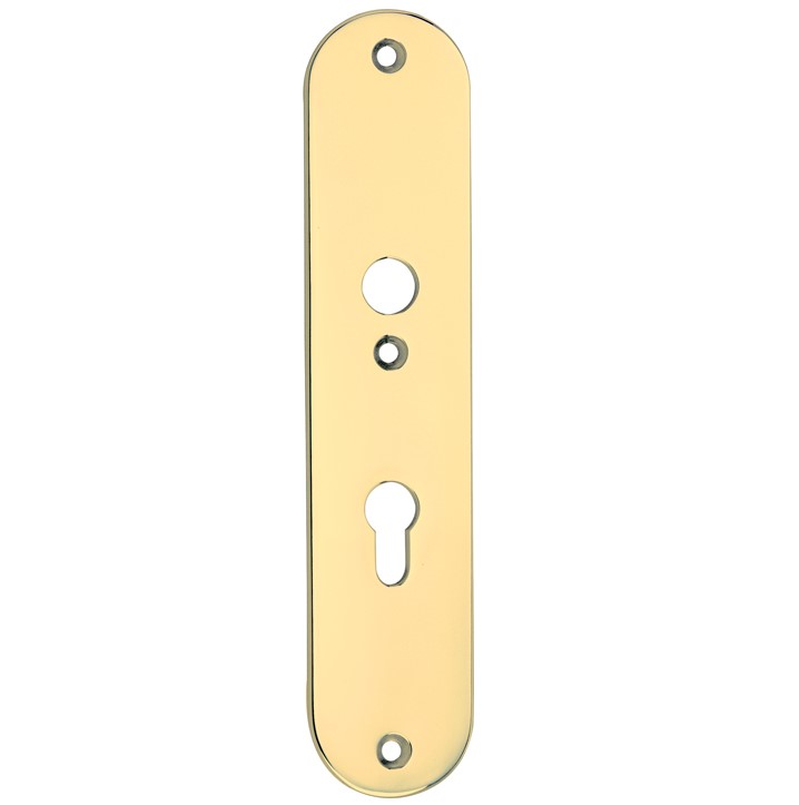 SKG3 ovaal schild PC72 binnen messing ongelakt