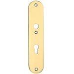 SKG3 ovaal schild PC55 binnen messing ongelakt