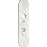 SKG3 ovaal schild PC92 buiten met kerntrekbeveiliging mat nikkel PVD