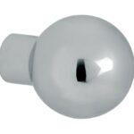 Knop Kogel tbv SKG schild glans chroom