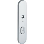 SKG3 ovaal schild PC72 buiten met kerntrekbeveiliging glans chroom