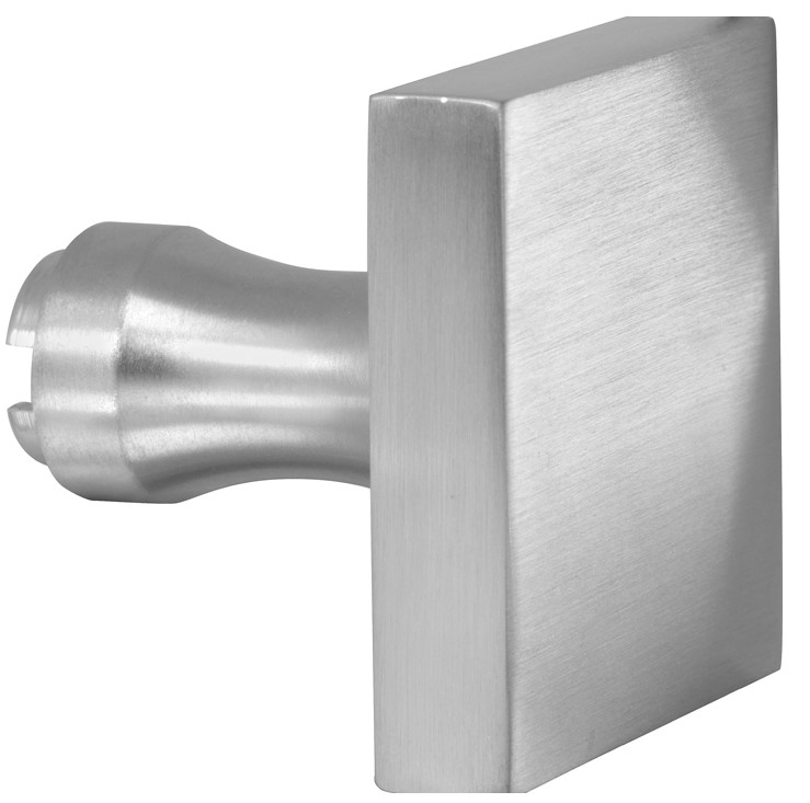 Knop Bauhaus tbv SKG schild mat chroom