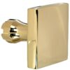 Knop Bauhaus tbv SKG schild messing ongelakt