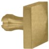 Knop Bauhaus tbv SKG schild messing antiek