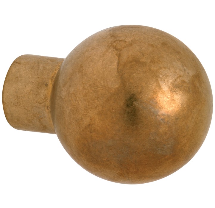 Knop Kogel tbv SKG schild messing antiek