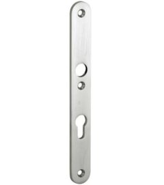 SKG3 ovaal smal schild PC72 binnen mat nikkel ongelakt