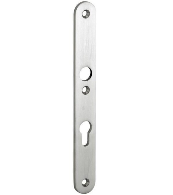 SKG3 ovaal smal schild PC72 binnen mat nikkel ongelakt