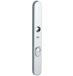 SKG3 ovaal smal schild PC55 buiten met kerntrekbeveiliging glans chroom