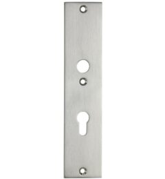 SKG3 rechthoekig schild PC92 binnen mat nikkel ongelakt