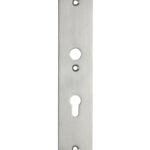 SKG3 rechthoekig schild PC72 binnen mat nikkel ongelakt