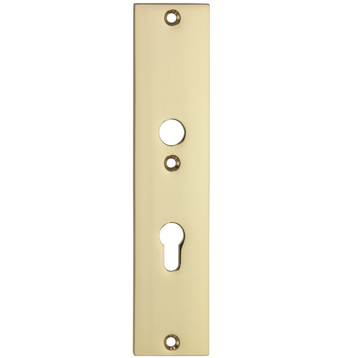 SKG3 rechthoekig schild PC92 binnen messing gelakt