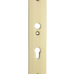 SKG3 rechthoekig schild PC55 binnen messing ongelakt