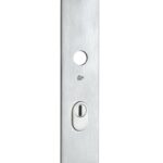 SKG3 rechthoekig schild PC72 buiten met kerntrekbeveiliging mat chroom