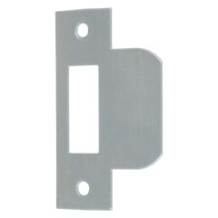 Intersteel Sluitplaat voor loopslot tbv woningbouwsloten, rechthoekig met korte lip rvs