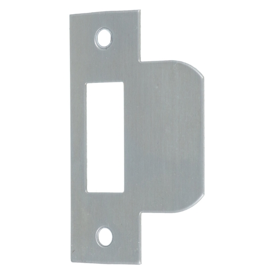 Intersteel Sluitplaat voor loopslot tbv woningbouwsloten, rechthoekig met korte lip rvs