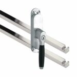 Kruk-espagnolet Afsluitbaar Ton ebben Rechts Mat Nikkel Ongelakt Inclusief 2 Stangen