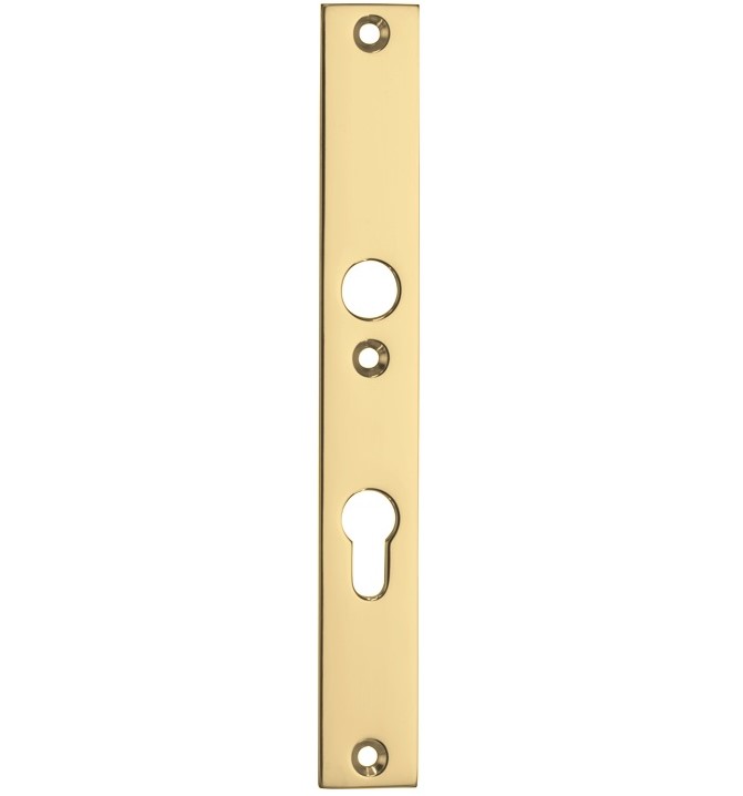 SKG3 rechthoekig smal schild PC72 binnen messing ongelakt