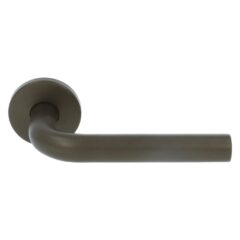 Deurkruk Demi op ronde rozet Brons