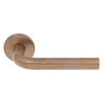 Deurkruk Jan op ronde rozet PVD Mat Brons