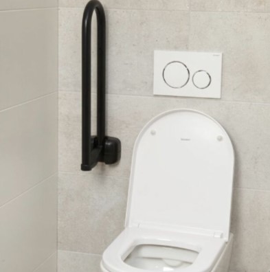 SecuCare Toilet klapbeugel premium 70 cm zwart