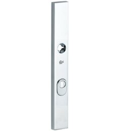 SKG3 rechthoekig smal schild PC72 buiten met kerntrekbeveiliging glans chroom
